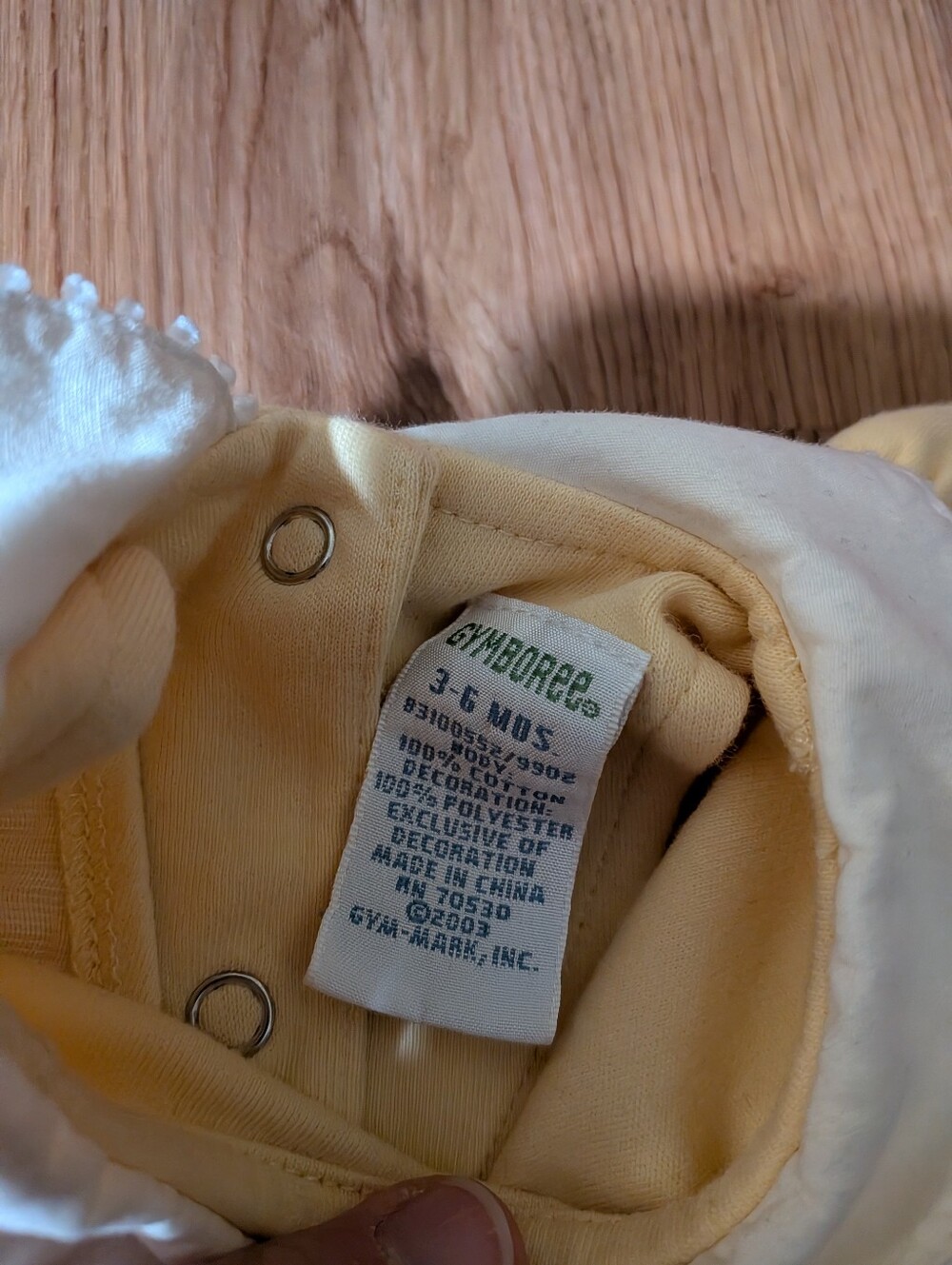 Vintage Gymboree Daisy Cow Yellow Outfit Set 3-6 Months - Picture 5 of 10